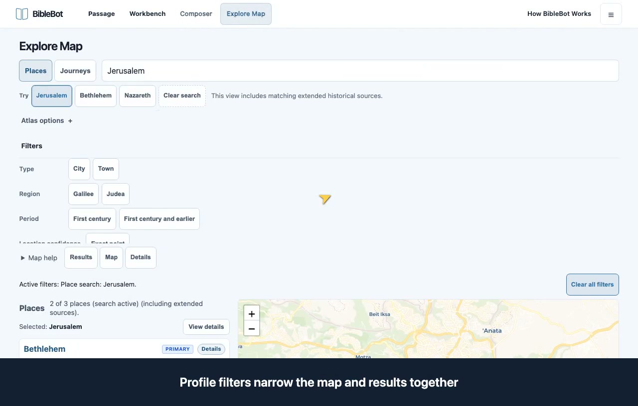 Preview: browse the atlas and journeys