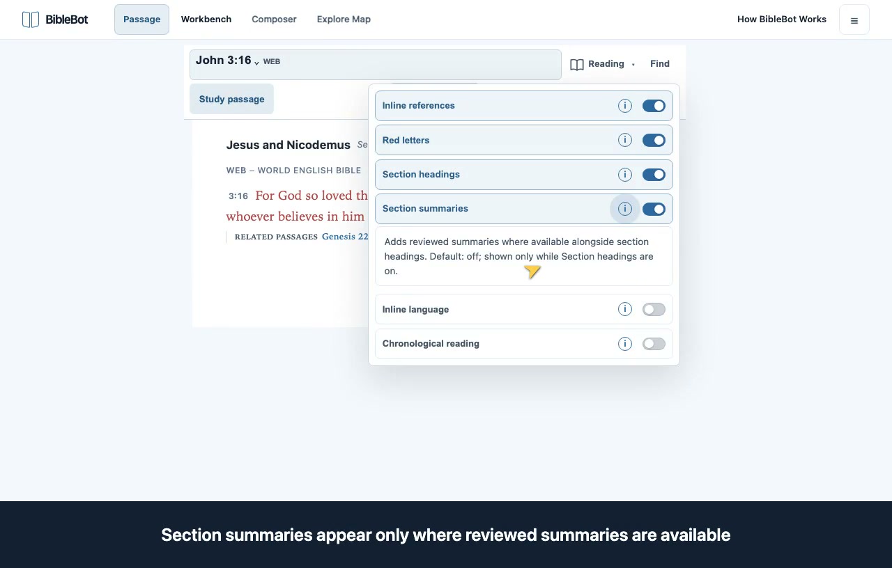 Preview: make the reader work for you