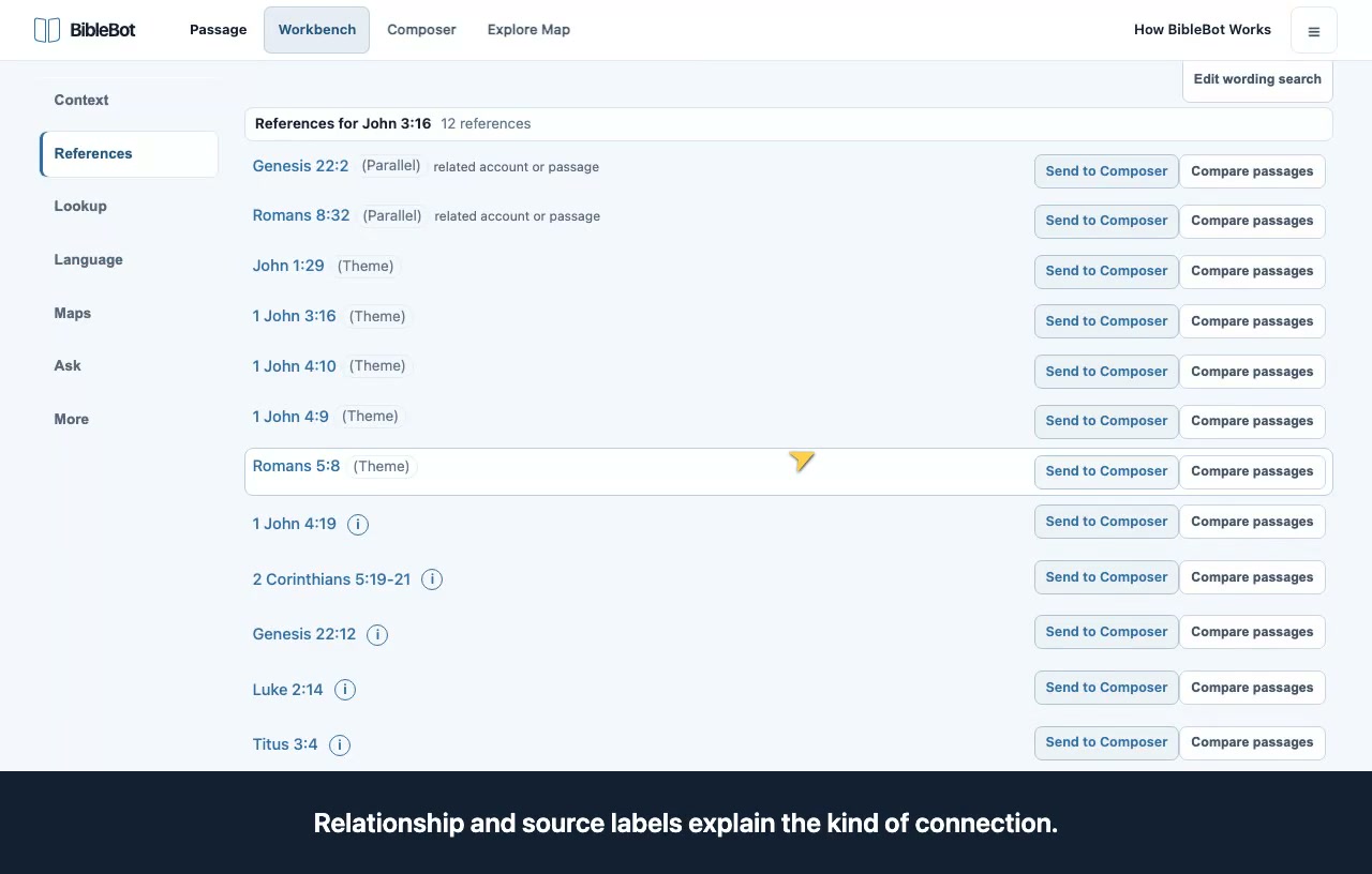Preview: find related scripture
